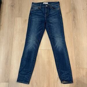 Madewell High Riser Skinny Jeans Dark Wash High Waist 26